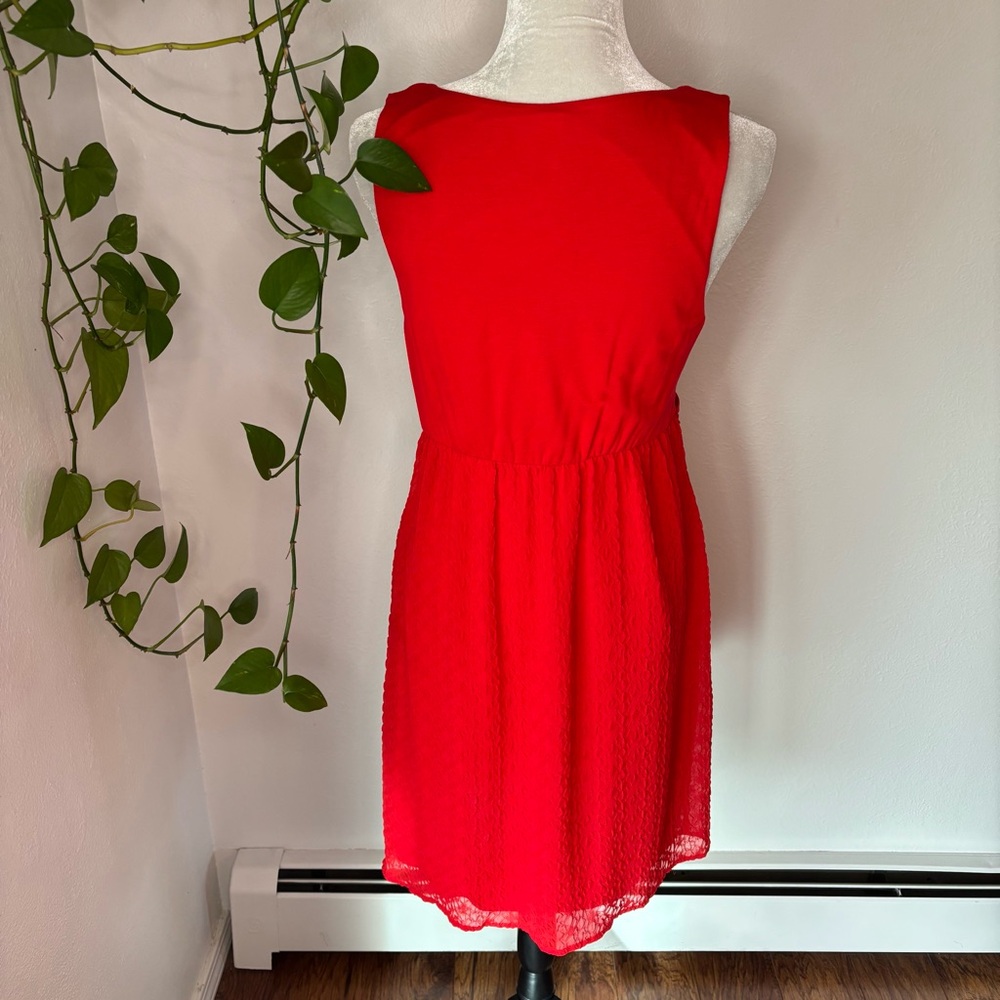 NWT Anthropologie Amadi Mia Red Dress Size L - Picture 5 of 13
